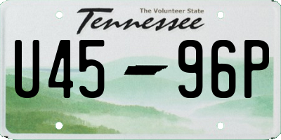 TN license plate U4596P