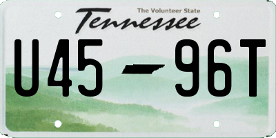 TN license plate U4596T