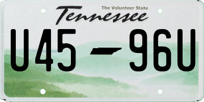 TN license plate U4596U