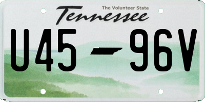 TN license plate U4596V