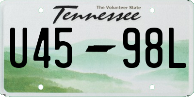 TN license plate U4598L