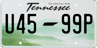 TN license plate U4599P