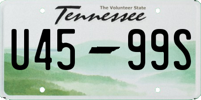 TN license plate U4599S