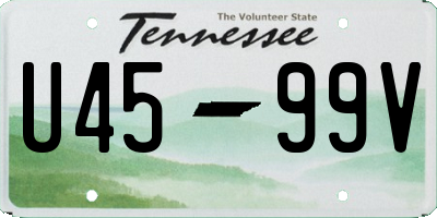 TN license plate U4599V