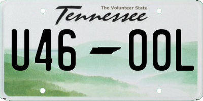 TN license plate U4600L