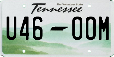 TN license plate U4600M