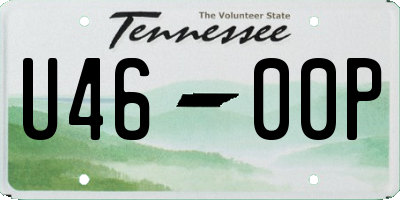 TN license plate U4600P