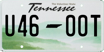 TN license plate U4600T