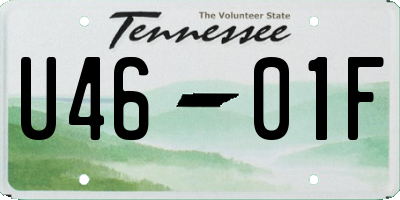 TN license plate U4601F