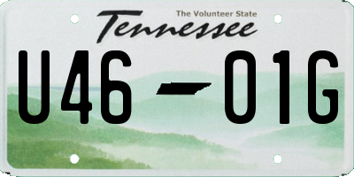 TN license plate U4601G