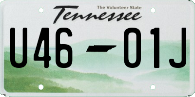 TN license plate U4601J