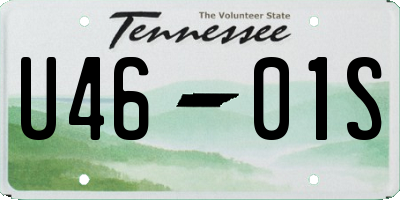 TN license plate U4601S