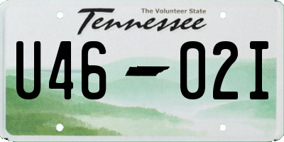 TN license plate U4602I