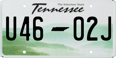 TN license plate U4602J