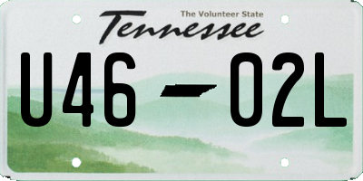 TN license plate U4602L