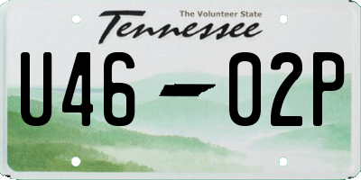TN license plate U4602P