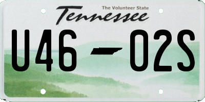 TN license plate U4602S