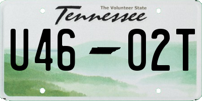 TN license plate U4602T