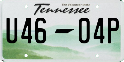 TN license plate U4604P