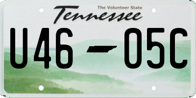 TN license plate U4605C