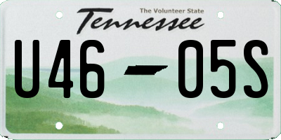 TN license plate U4605S