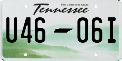 TN license plate U4606I