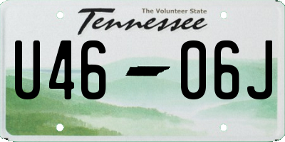 TN license plate U4606J