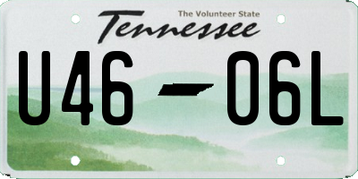 TN license plate U4606L