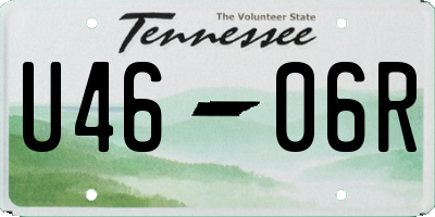 TN license plate U4606R