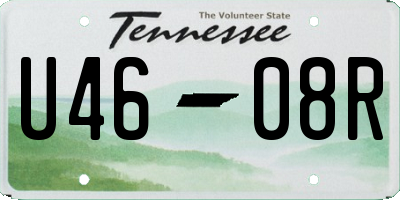 TN license plate U4608R