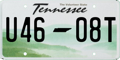TN license plate U4608T