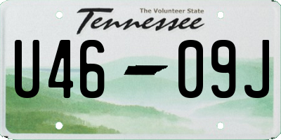 TN license plate U4609J