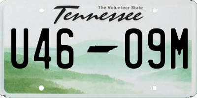 TN license plate U4609M
