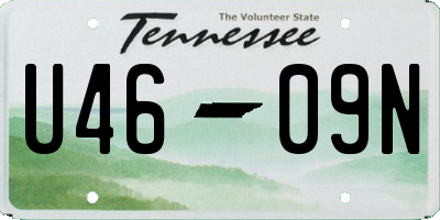 TN license plate U4609N