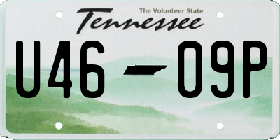 TN license plate U4609P