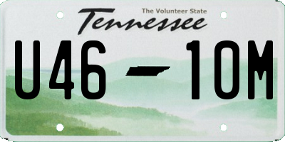 TN license plate U4610M
