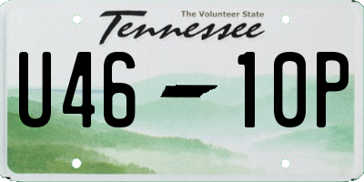 TN license plate U4610P