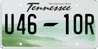 TN license plate U4610R
