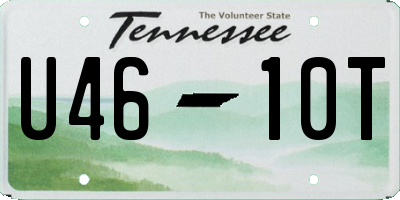 TN license plate U4610T
