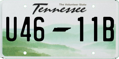 TN license plate U4611B