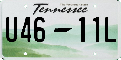 TN license plate U4611L