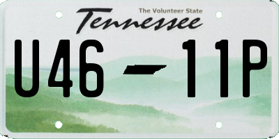 TN license plate U4611P