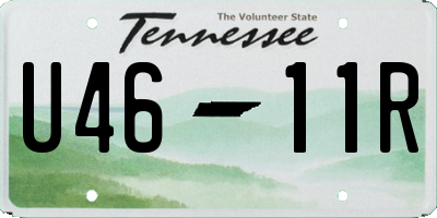TN license plate U4611R