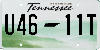 TN license plate U4611T