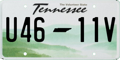 TN license plate U4611V