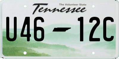 TN license plate U4612C