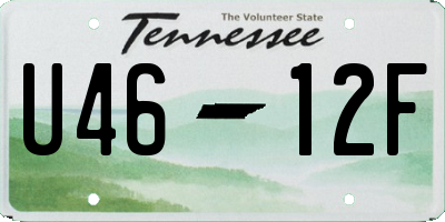 TN license plate U4612F