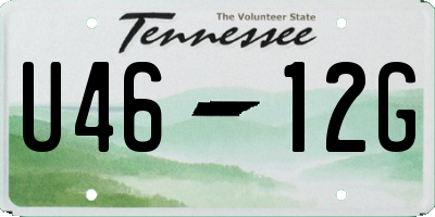 TN license plate U4612G