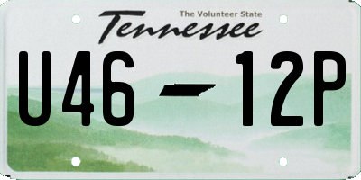TN license plate U4612P