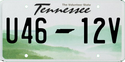 TN license plate U4612V
